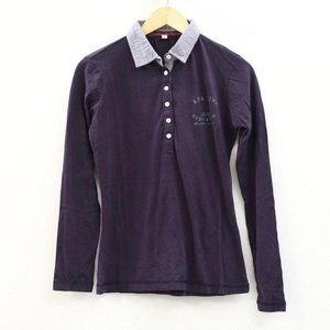 Napapijri Printed Long Sleeve Polo Shirt Men's Collared Neck Cotton S New